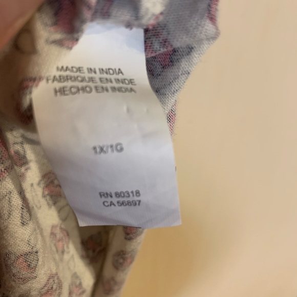 Lucky Brand Square Neck Tie Hem Top - Picture 7 of 7